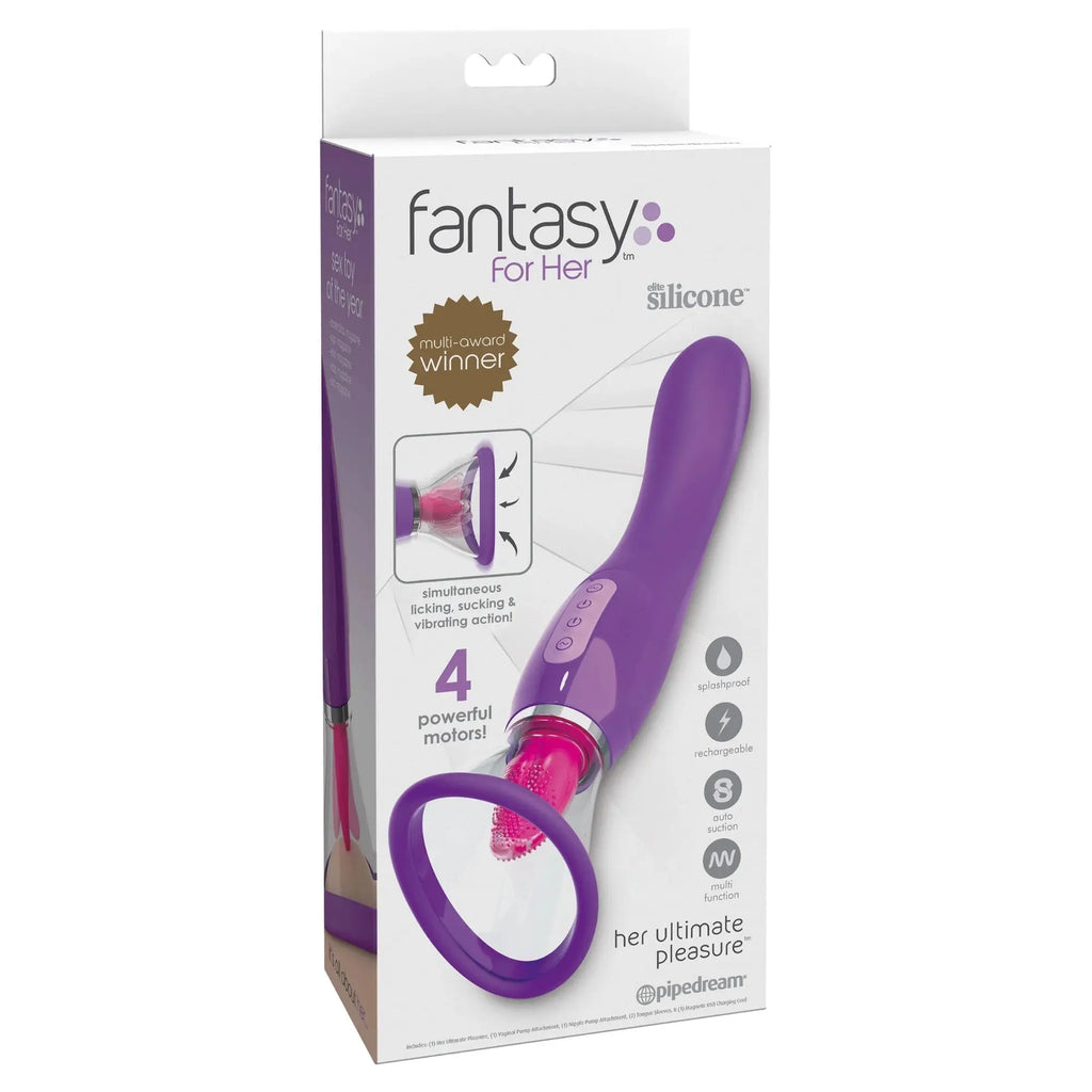 Pipedream® Pipedream Her Ultimate Pleasure Multi-Function Vibrator with Suction & G-Spot Stimulation Purple