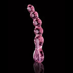 Pipedream® Pipedream Icicles No. 43 Glass Dildo – Beaded G-Spot & Anal Massager Pink
