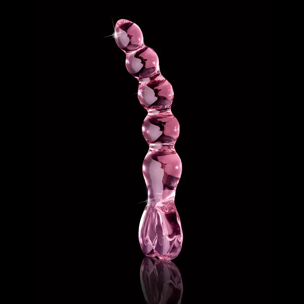 Pipedream® Pipedream Icicles No. 43 Glass Dildo – Beaded G-Spot & Anal Massager Pink