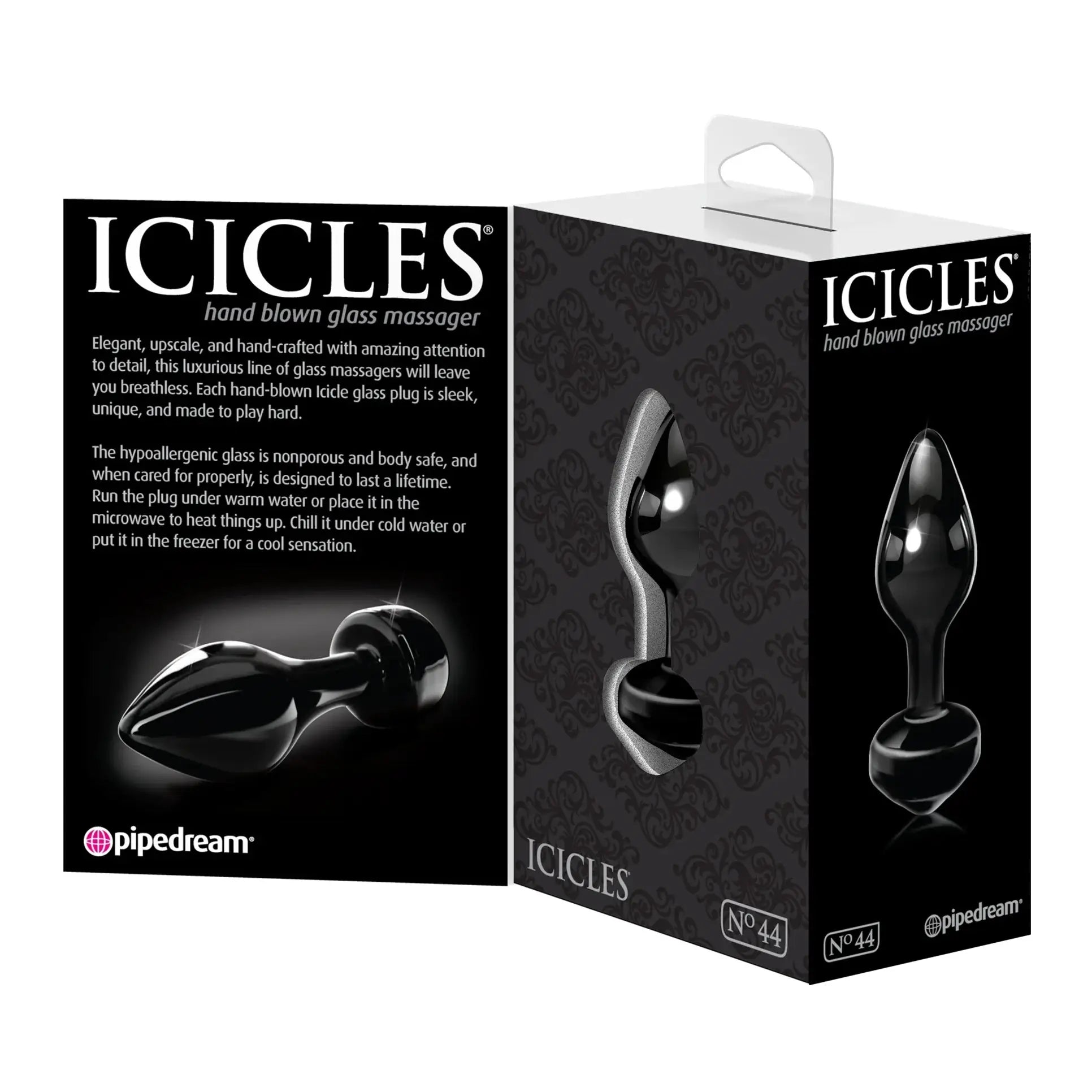 Pipedream® Pipedream Icicles No. 44 Glass Butt Plug – Beginner-Friendly Anal