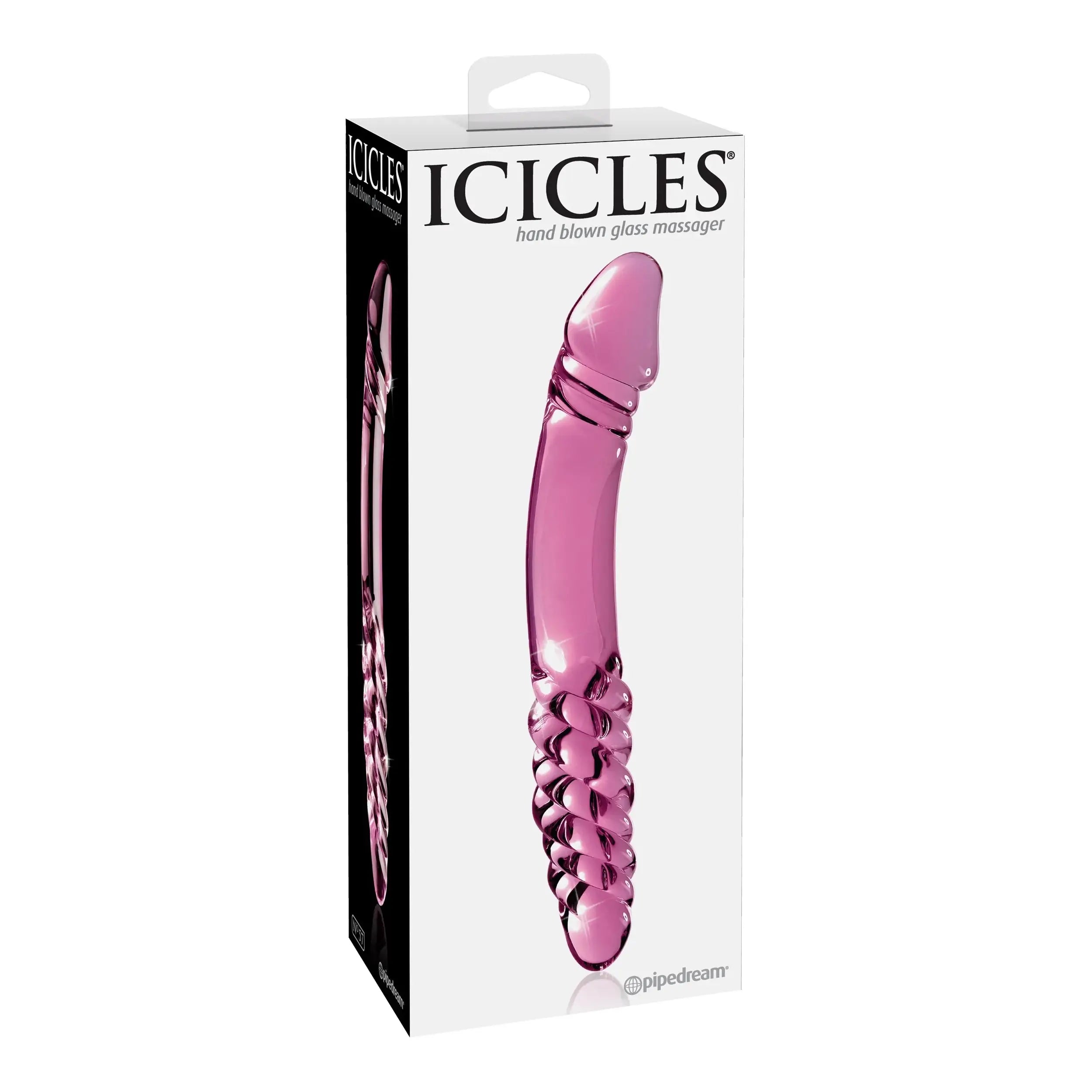 Pipedream® Pipedream Icicles No. 57 Double-Ended Glass Dildo Pink