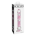 Pipedream® Pipedream Icicles No. 6 Hand-Blown Textured Glass Dildo Pink