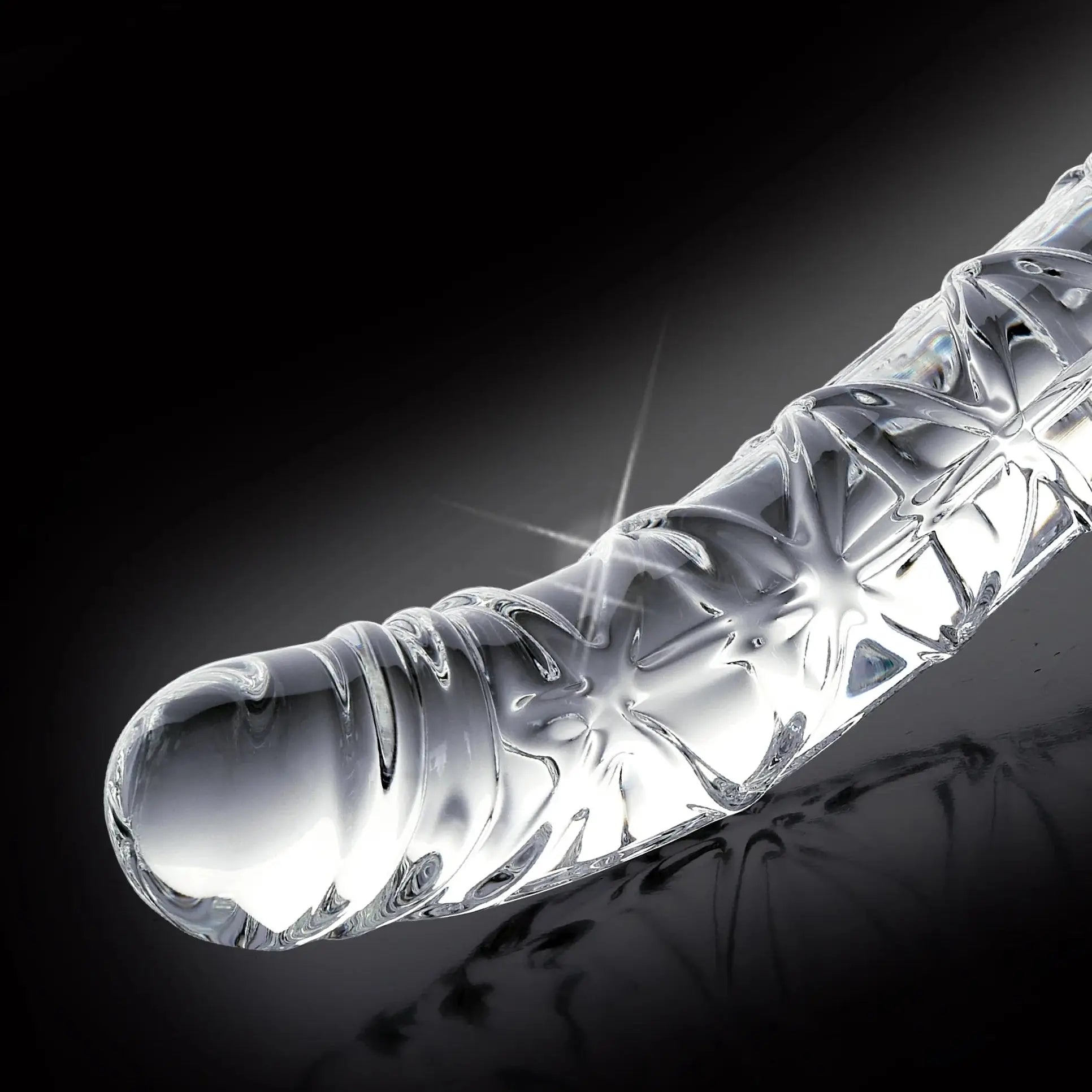 Pipedream® Pipedream Icicles No. 60 Glass Dildo – Curved G-Spot & P-Spot Massager Clear