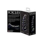 Pipedream® Pipedream Icicles No. 66 Beaded Glass Dildo Black