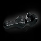Pipedream® Pipedream Icicles No. 74 Black Heart Glass Butt Plug