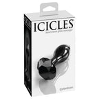 Pipedream® Pipedream Icicles No. 78 Hand-Blown Glass Anal Plug Black
