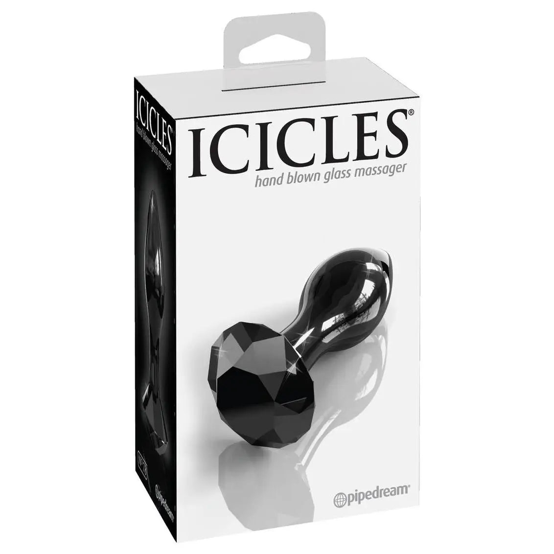 Pipedream® Pipedream Icicles No. 78 Hand-Blown Glass Anal Plug Black