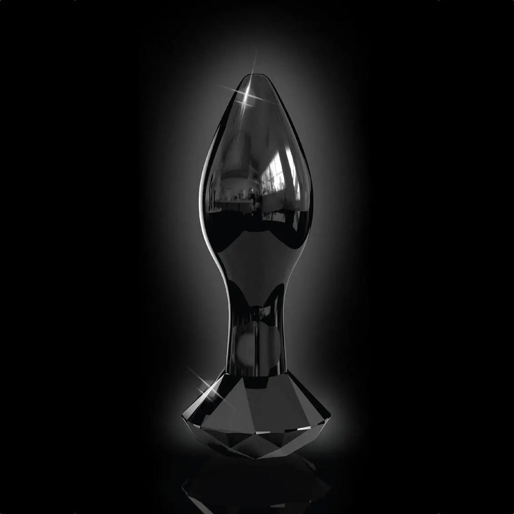 Pipedream® Pipedream Icicles No. 78 Hand-Blown Glass Anal Plug Black