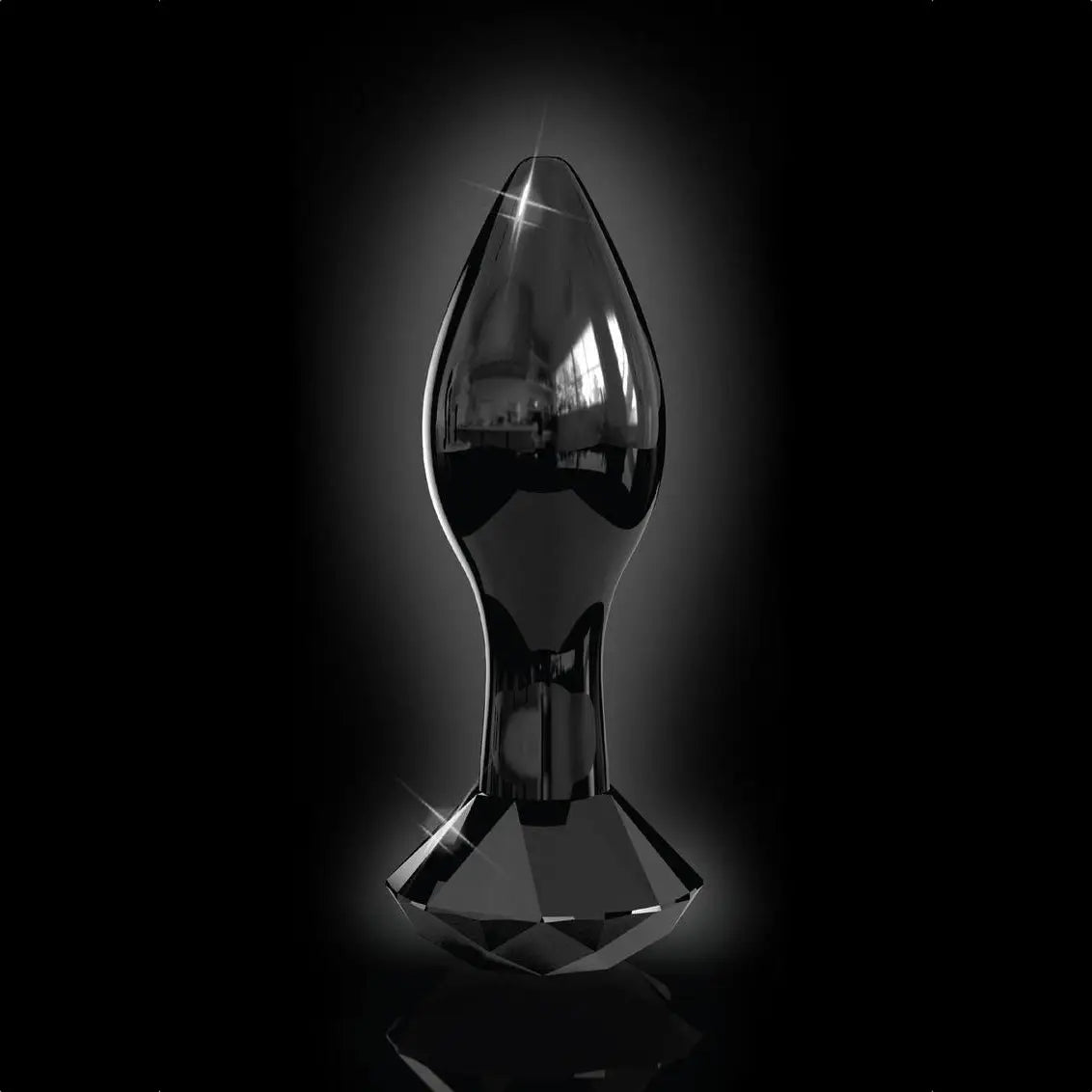 Pipedream® Pipedream Icicles No. 78 Hand-Blown Glass Anal Plug Black