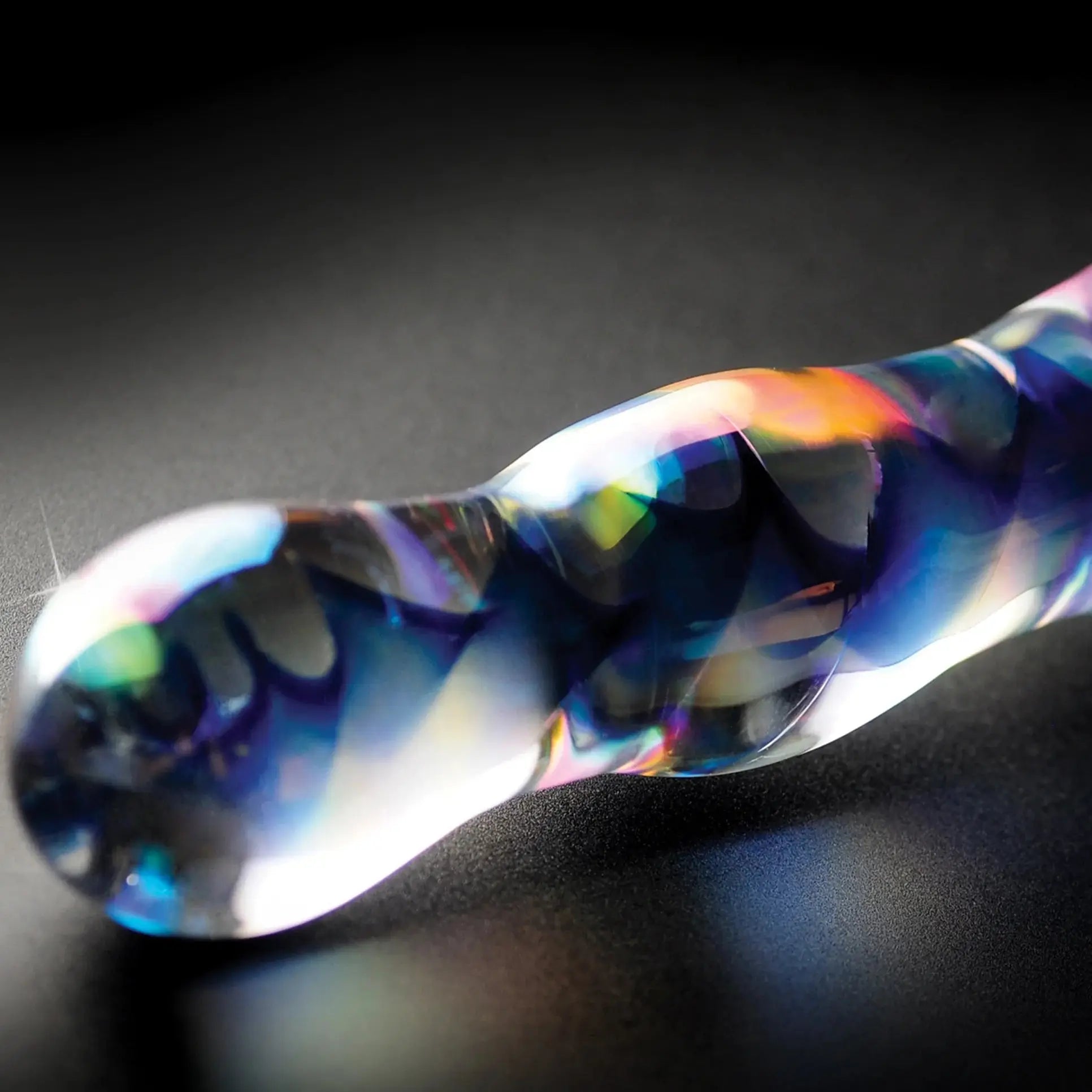 Pipedream® Pipedream Icicles No. 8 Hand-Blown Beaded Glass Dildo Blue