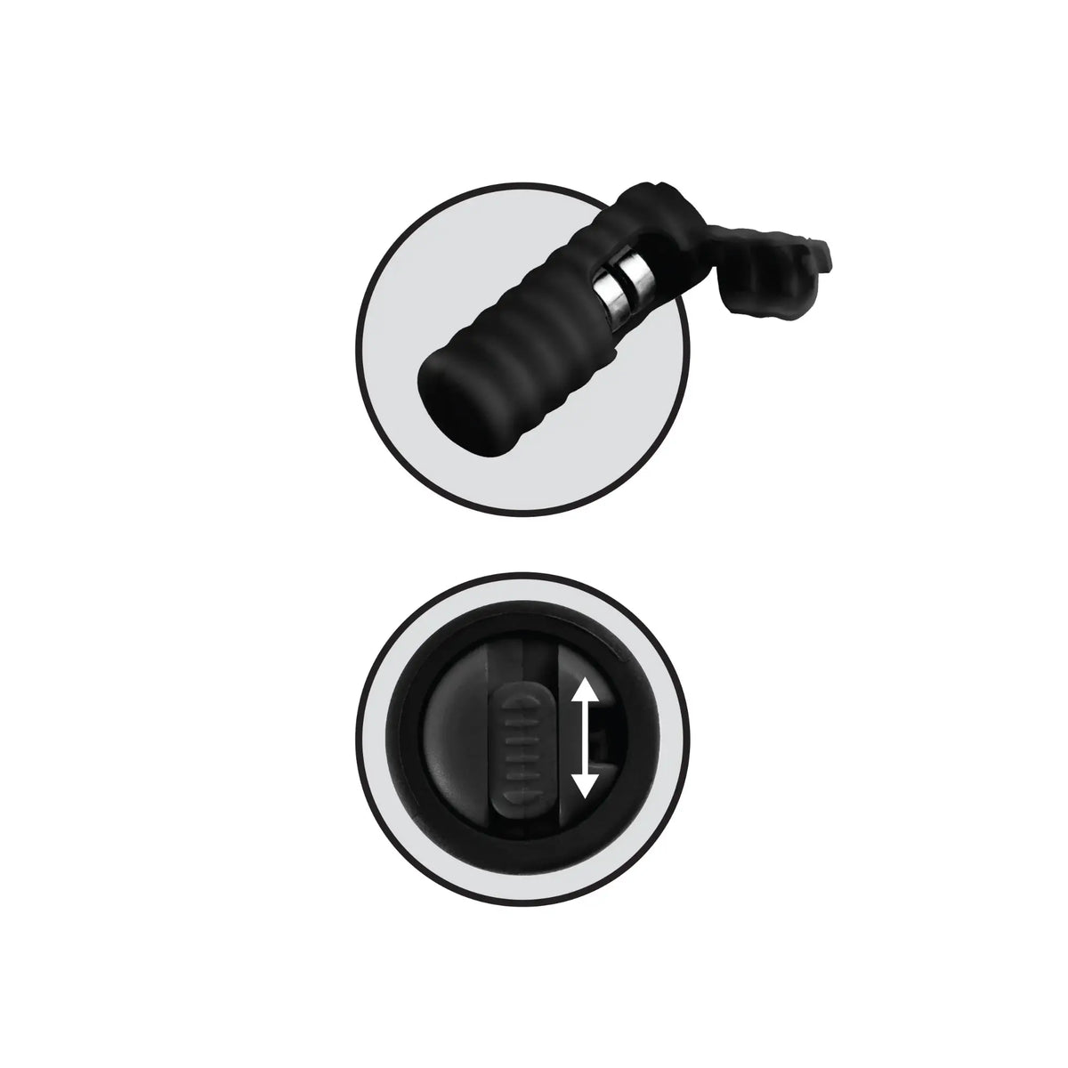 Pipedream® Pipedream Vibrating Silicone Nipple Lassos - Adjustable Tension & Whisper-Quiet Black