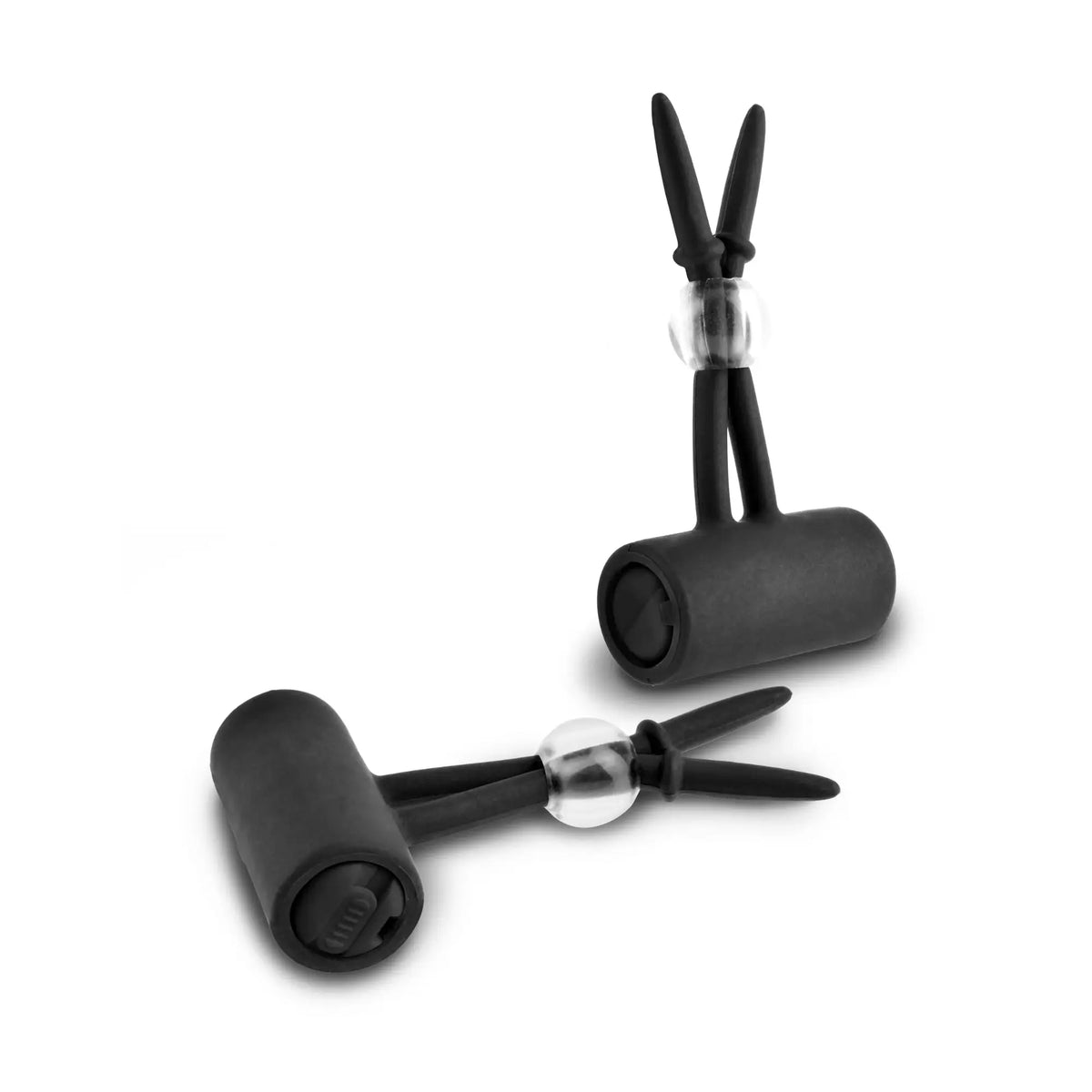 Pipedream® Pipedream Vibrating Silicone Nipple Lassos - Adjustable Tension & Whisper-Quiet Black