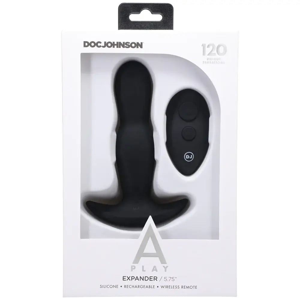 Doc Johnson® A - Play Expander Rechargeable Silicone Anal Plug with Remote - Rolik®