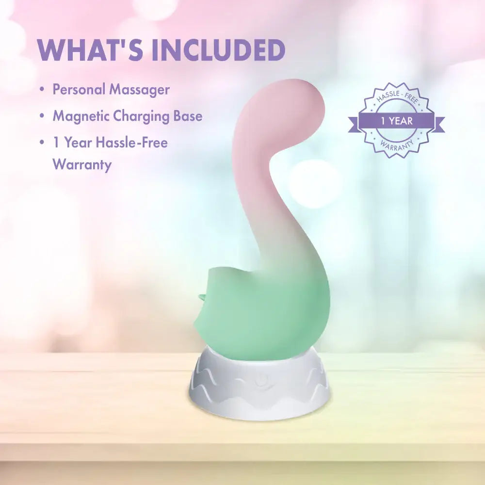 Blush Novelties® Play With Me Melody Dual Vibrator With G-Spot & Tongue-Fluttering Clitoral Stimulation - Rolik®