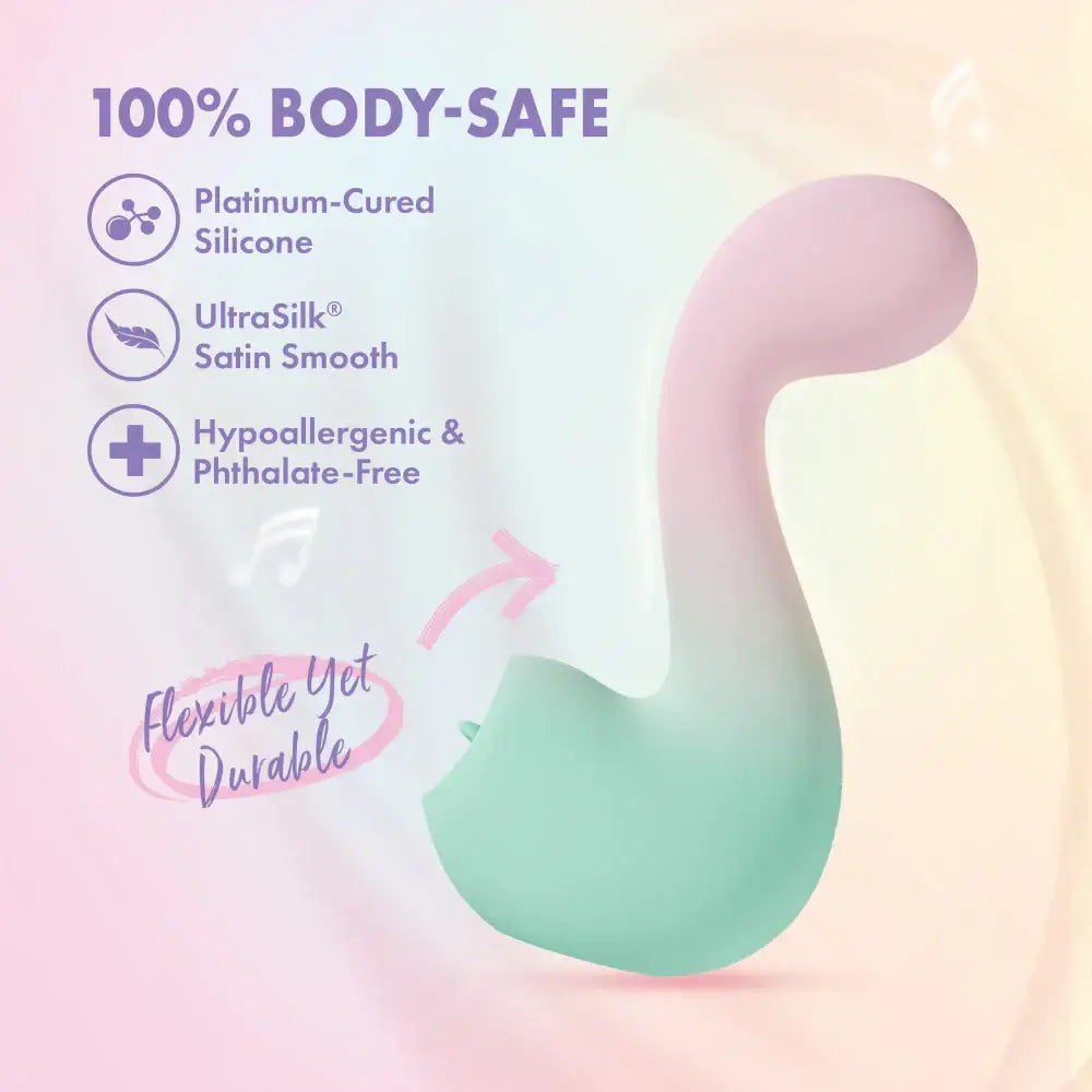 Blush Novelties® Play With Me Melody Dual Vibrator With G-Spot & Tongue-Fluttering Clitoral Stimulation - Rolik®