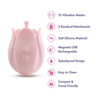 Play With Me Romantic Rose Massager - Rolik®