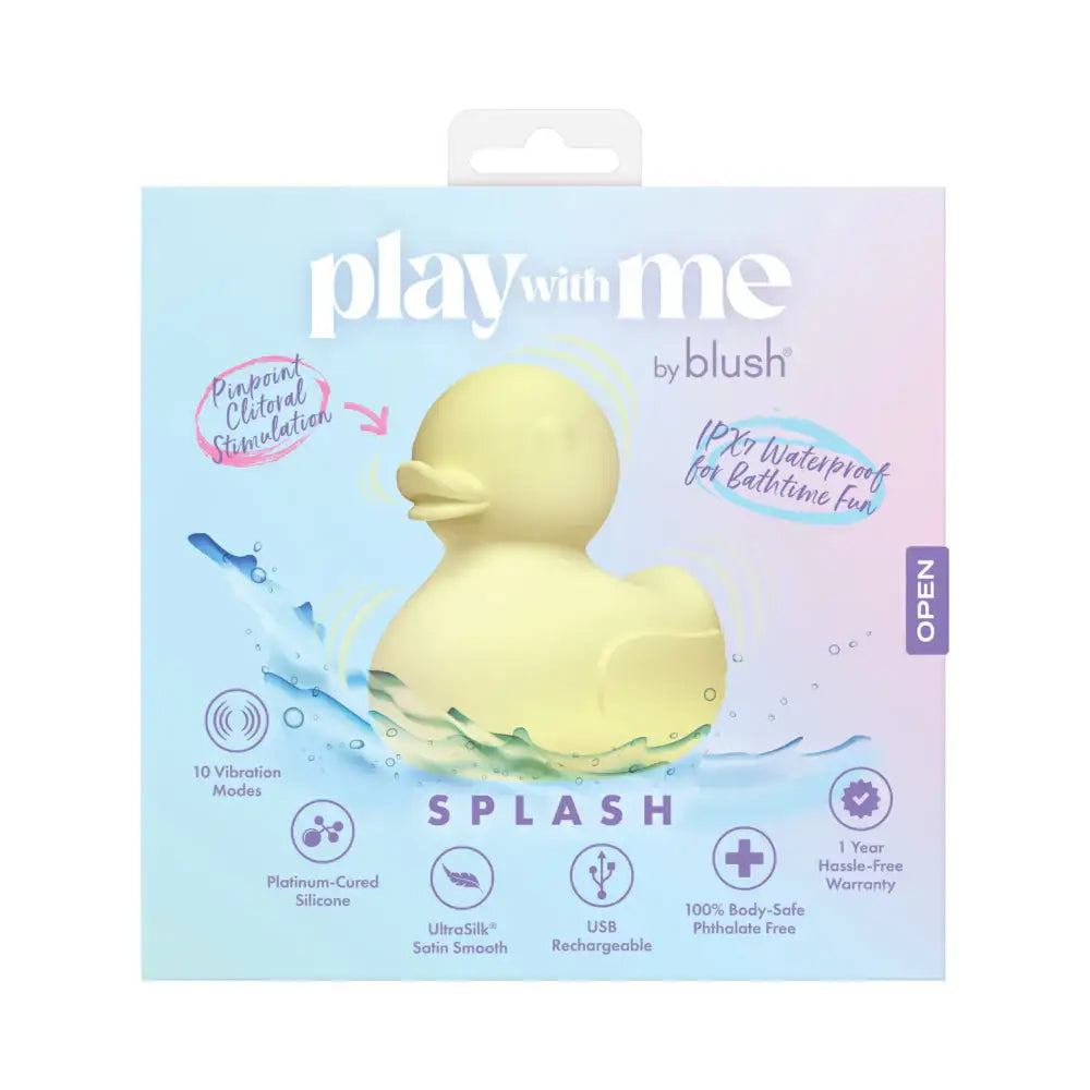 Play With Me Splash Duck Vibrator - Yellow