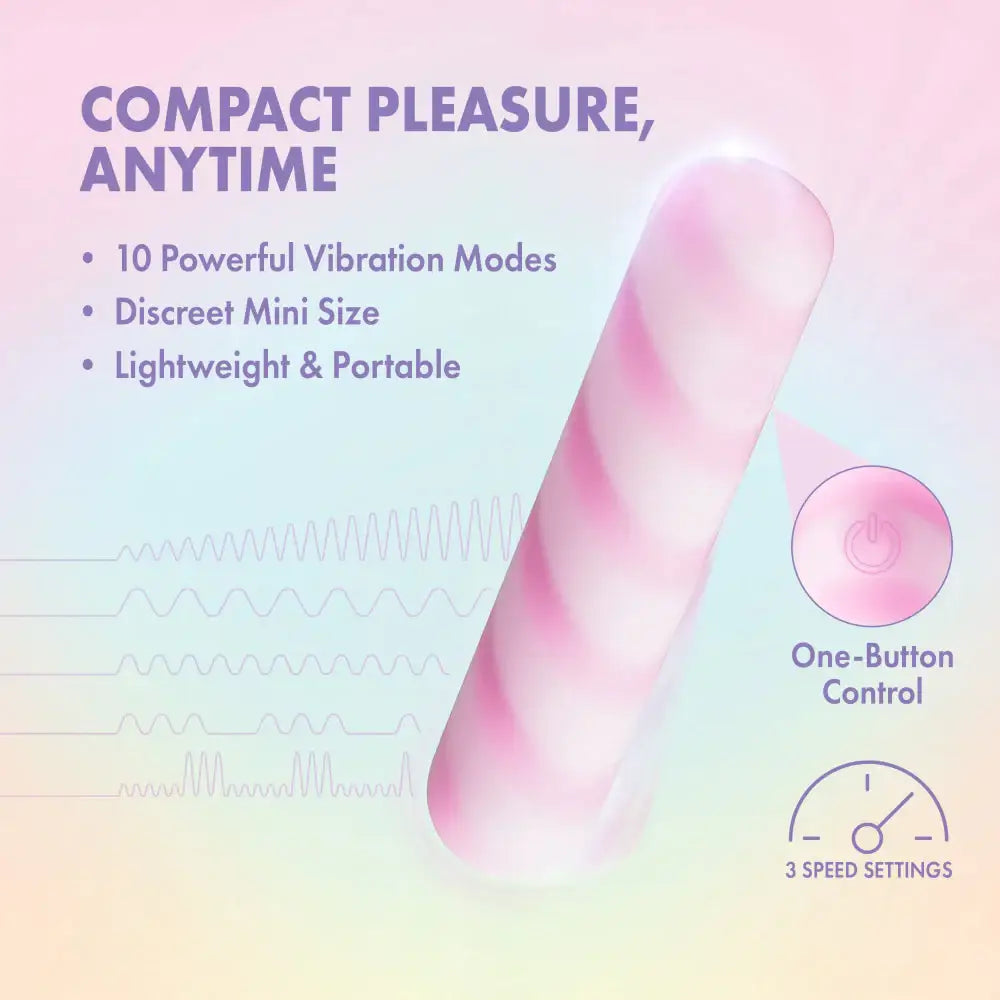Play With Me Sugar Crush Vibrator - Pink