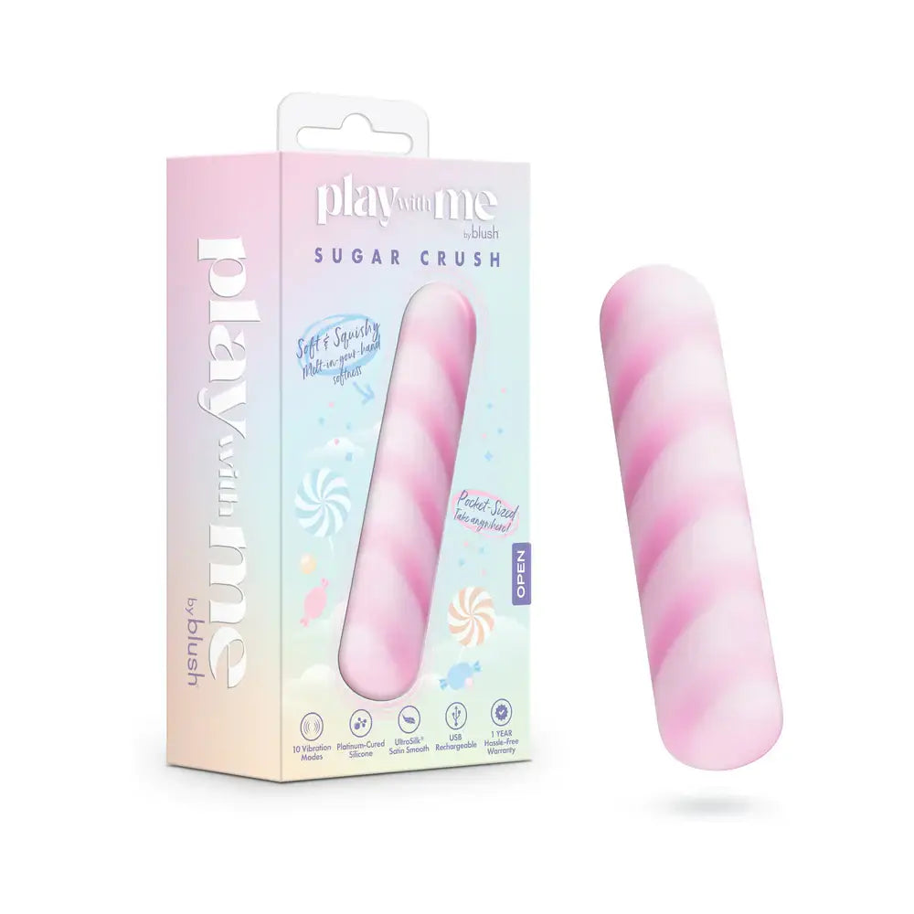 Play With Me Sugar Crush Vibrator - Pink