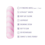 Play With Me Sugar Crush Vibrator - Pink