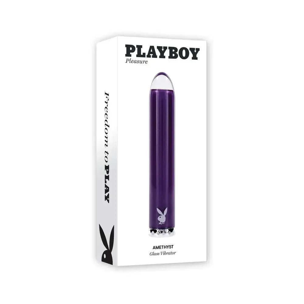Playboy Pleasure Amethyst Glass Vibrator - Rolik®