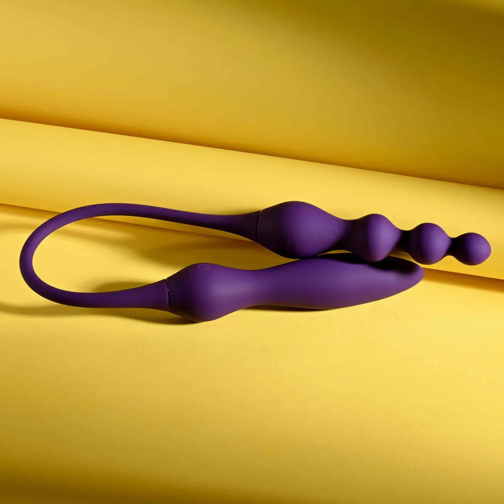 Purple This & That Double-Ended Vibrator and Plug