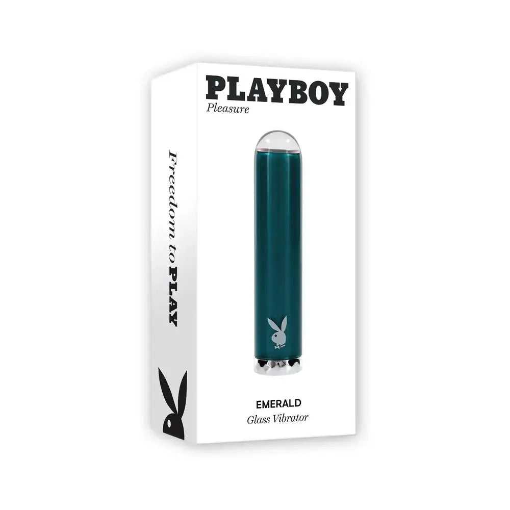 Playboy Pleasure Emerald Glass Vibrator - Rolik®