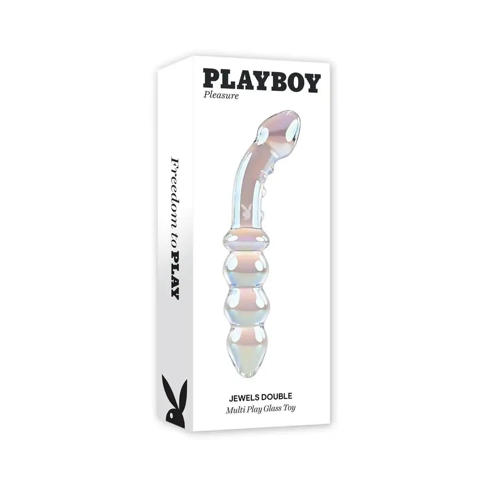 Playboy Pleasure Jewels Glass Double - Ended Dildo - Rolik®