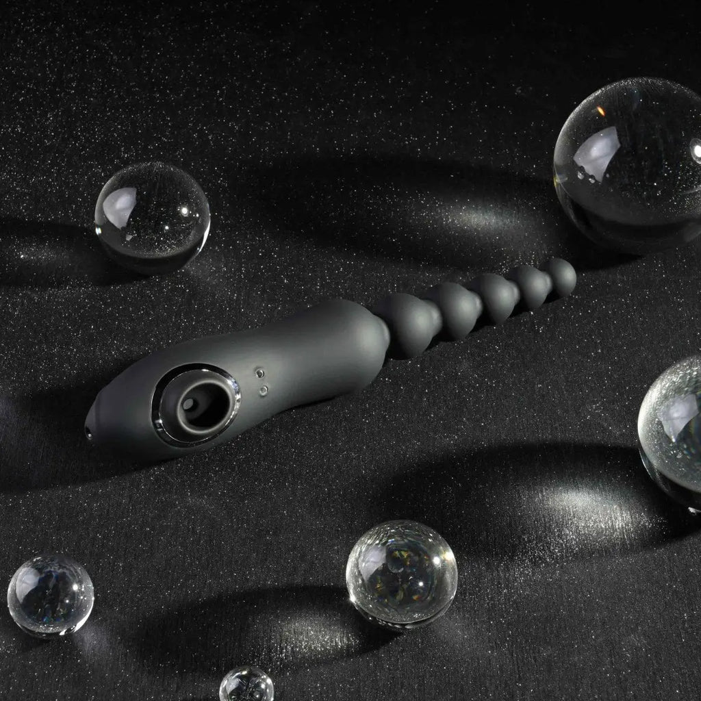 Playboy Pleasure Let It Bead Vibrating Flexible Anal Vibrator with Suction - Rolik®