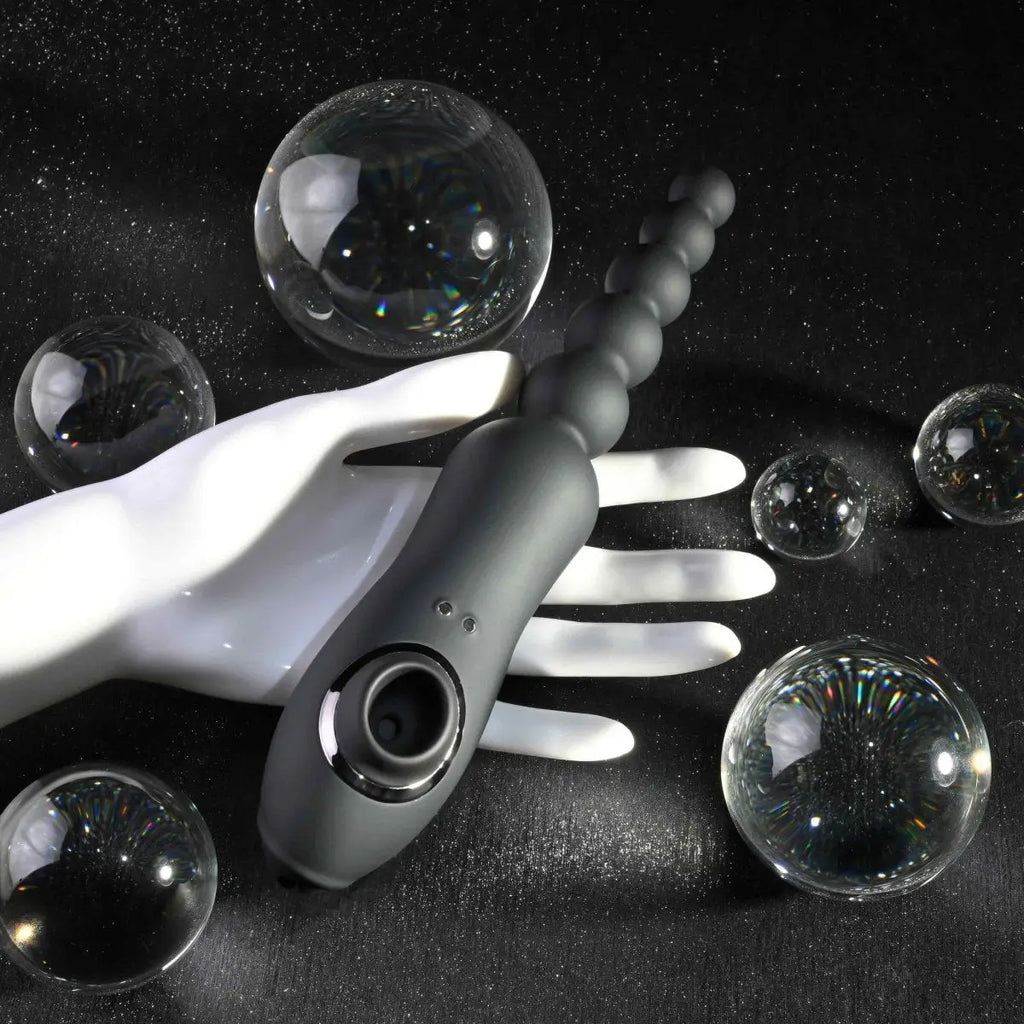 Playboy Pleasure Let It Bead Vibrating Flexible Anal Vibrator with Suction - Rolik®