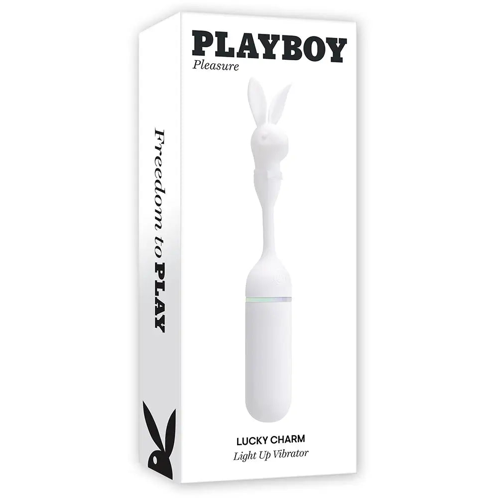 Playboy Pleasure Lucky Charm Light Up Vibrator White