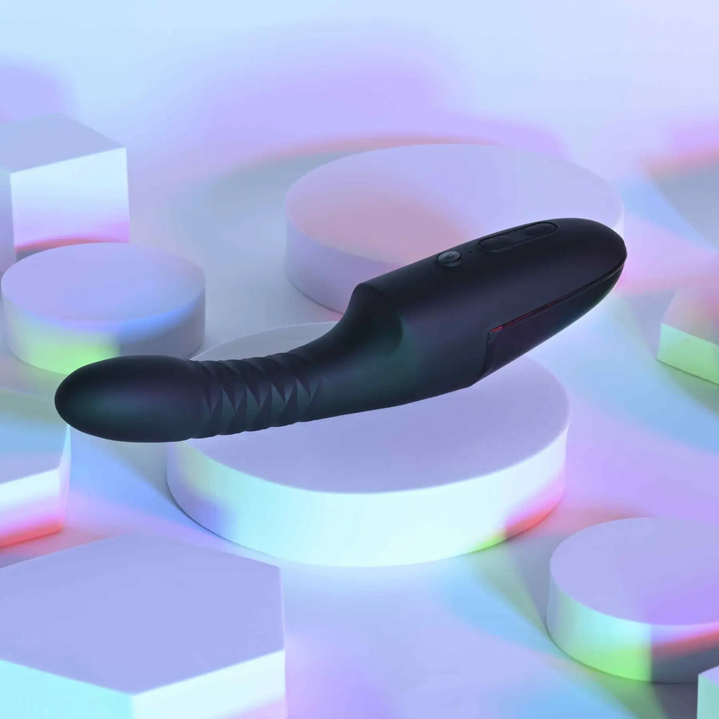 Playboy Pleasure Overdrive Thrusting Vibrator Black