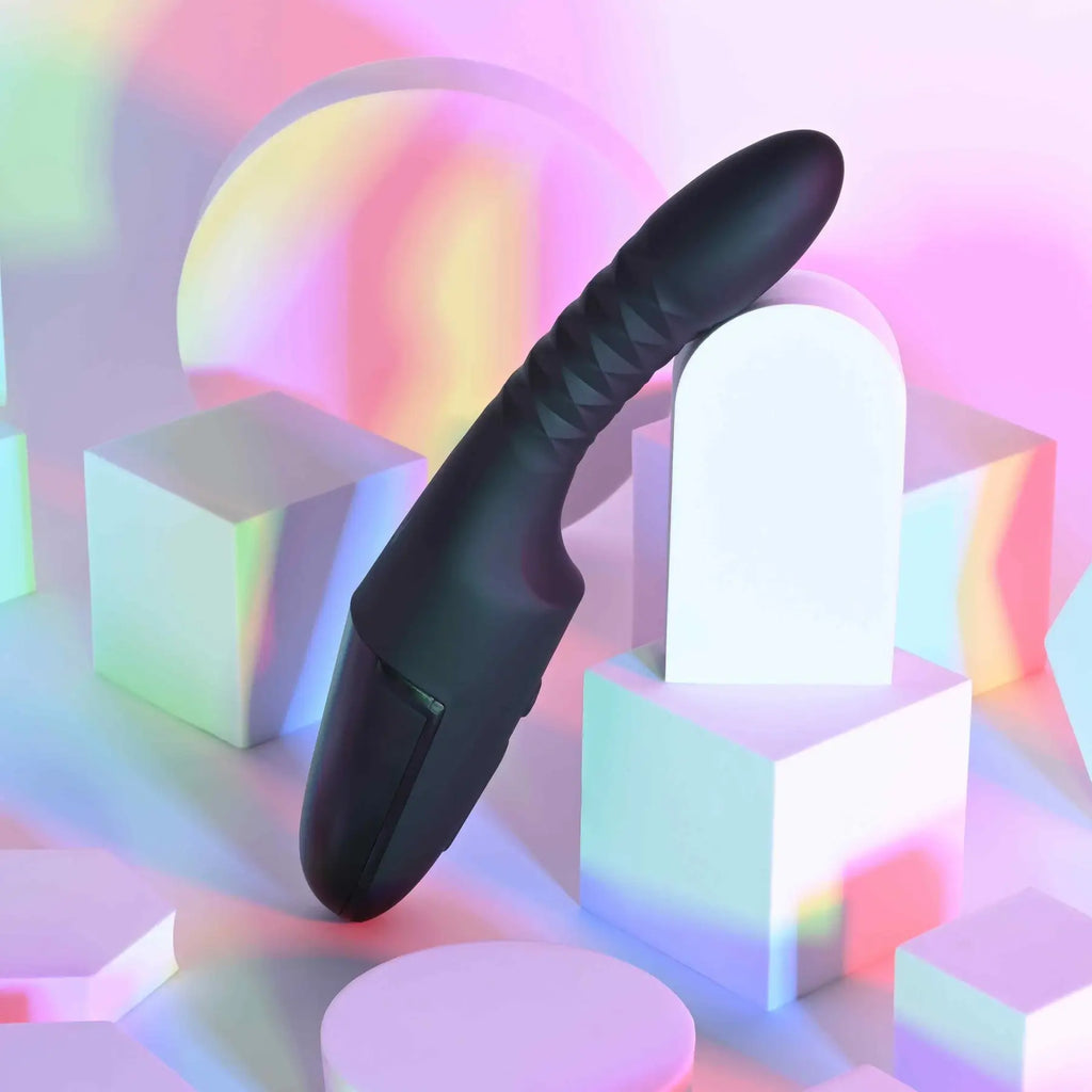 Playboy Pleasure Overdrive Thrusting Vibrator Black