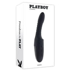 Playboy Pleasure Overdrive Thrusting Vibrator Black