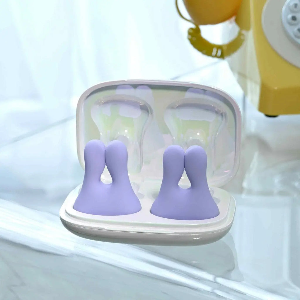 Playboy Pleasure In A Pinch Vibrating Clamps with Remote Charging Case - Rolik®