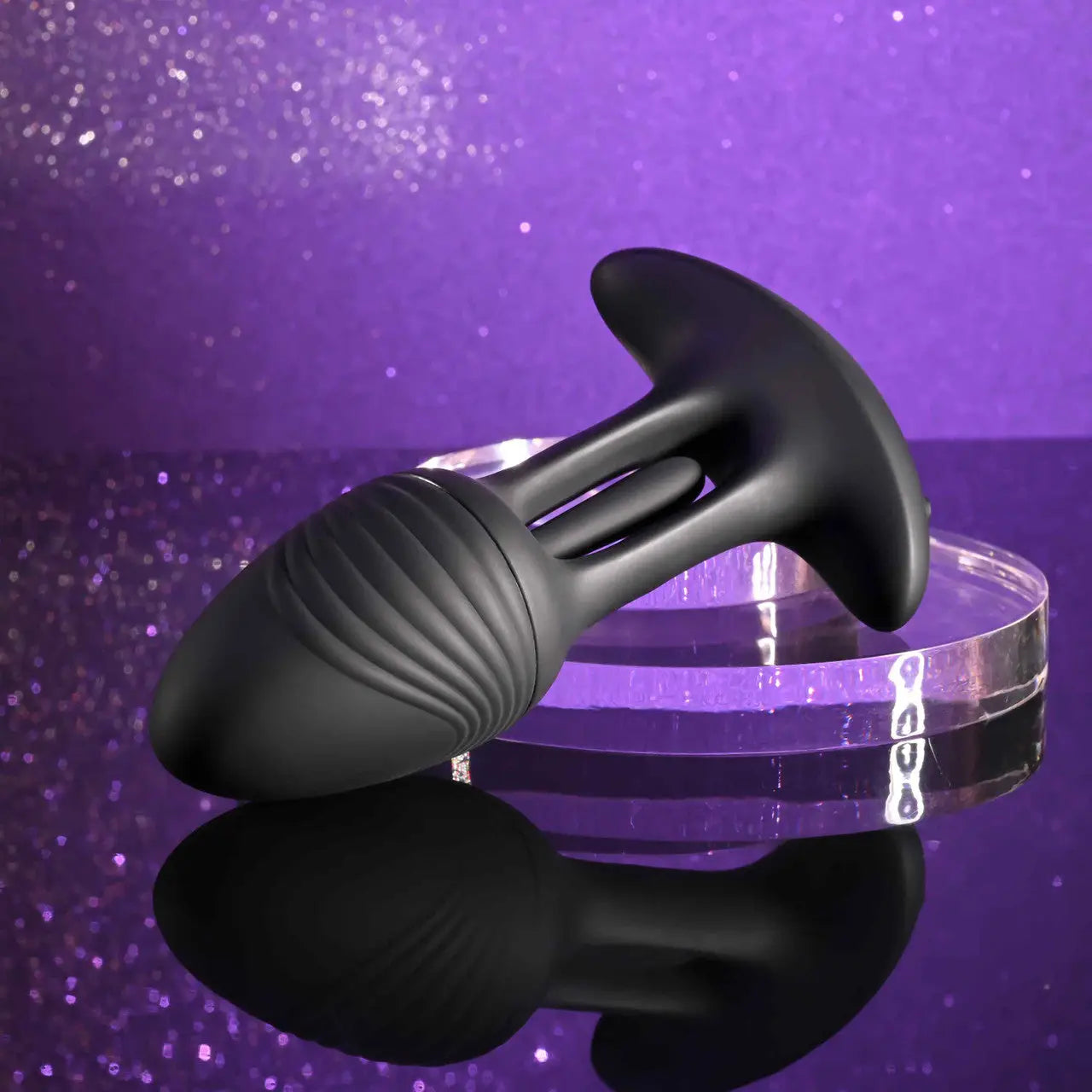 Black Rim Shot Remote Flickering and Vibrating Plug