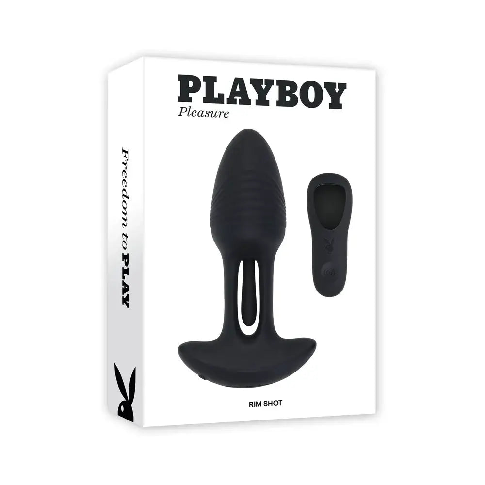 Black Rim Shot Remote Flickering and Vibrating Plug