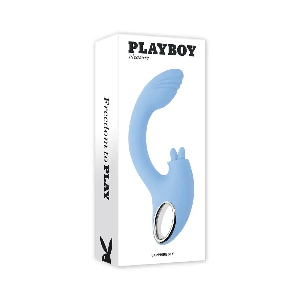 Playboy Pleasure Sapphire Sky Rabbit Vibrator - Rolik®