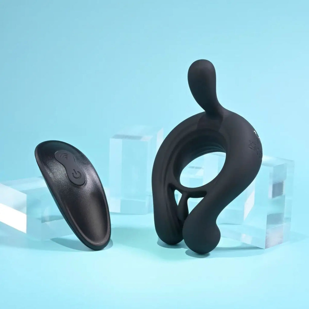 Playboy Pleasure Triple Play Remote Control Vibrating C - Ring - Rolik®