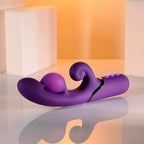 Purple Pleasure Puff Inflating Rabbit Vibrator