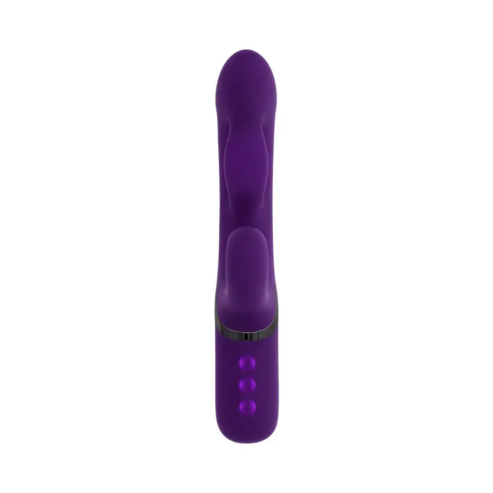 Purple Pleasure Puff Inflating Rabbit Vibrator