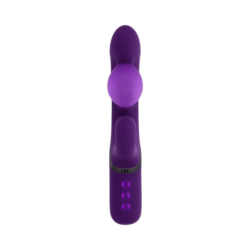 Purple Pleasure Puff Inflating Rabbit Vibrator