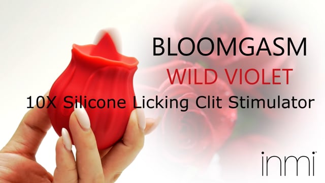 XR Brands® inmi Bloomgasm Wild Violet Silicone Clit Licking Stim - Rolik®