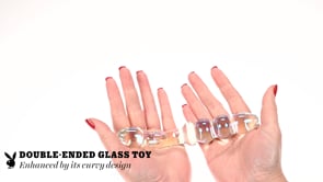 Playboy Pleasure Jewels Glass Double-Ended Dildo - Rolik®
