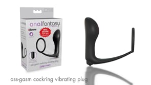 Pipedream® Anal Fantasy Ass-Gasm C-Ring Vibrating Plug - Rolik®