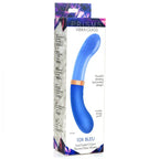 Prisms® 10X Bleu Dual Ended G - Spot Silicone and Glass Vibrator - Blue