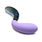Prisms® 10X Pari Dual Ended Wavy Silicone and Glass Vibrator - Purple
