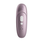 Purple electronic device with buttons on a white background