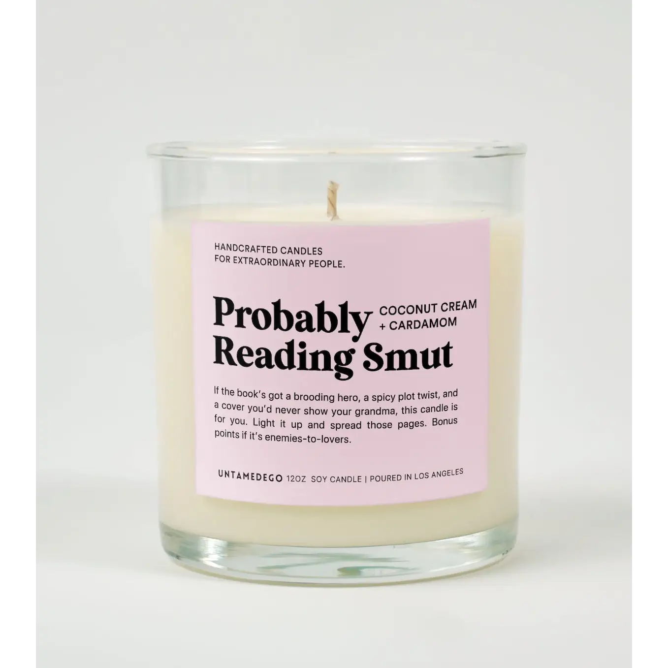 Probably Reading Smut Glass Candle COCONUT CREAM + CARDAMOM