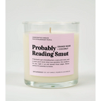 Probably Reading Smut Glass Candle ORANGE + MUSK + COCONUT